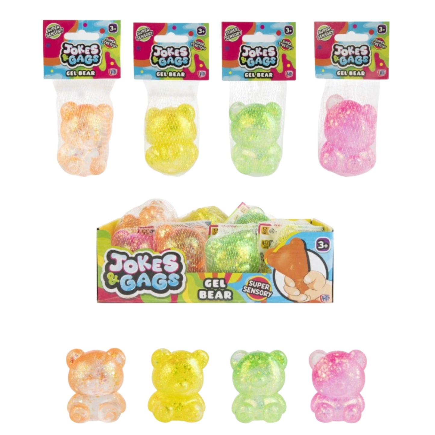 Gel Sugar Bears Fidget Toy Squish Ball