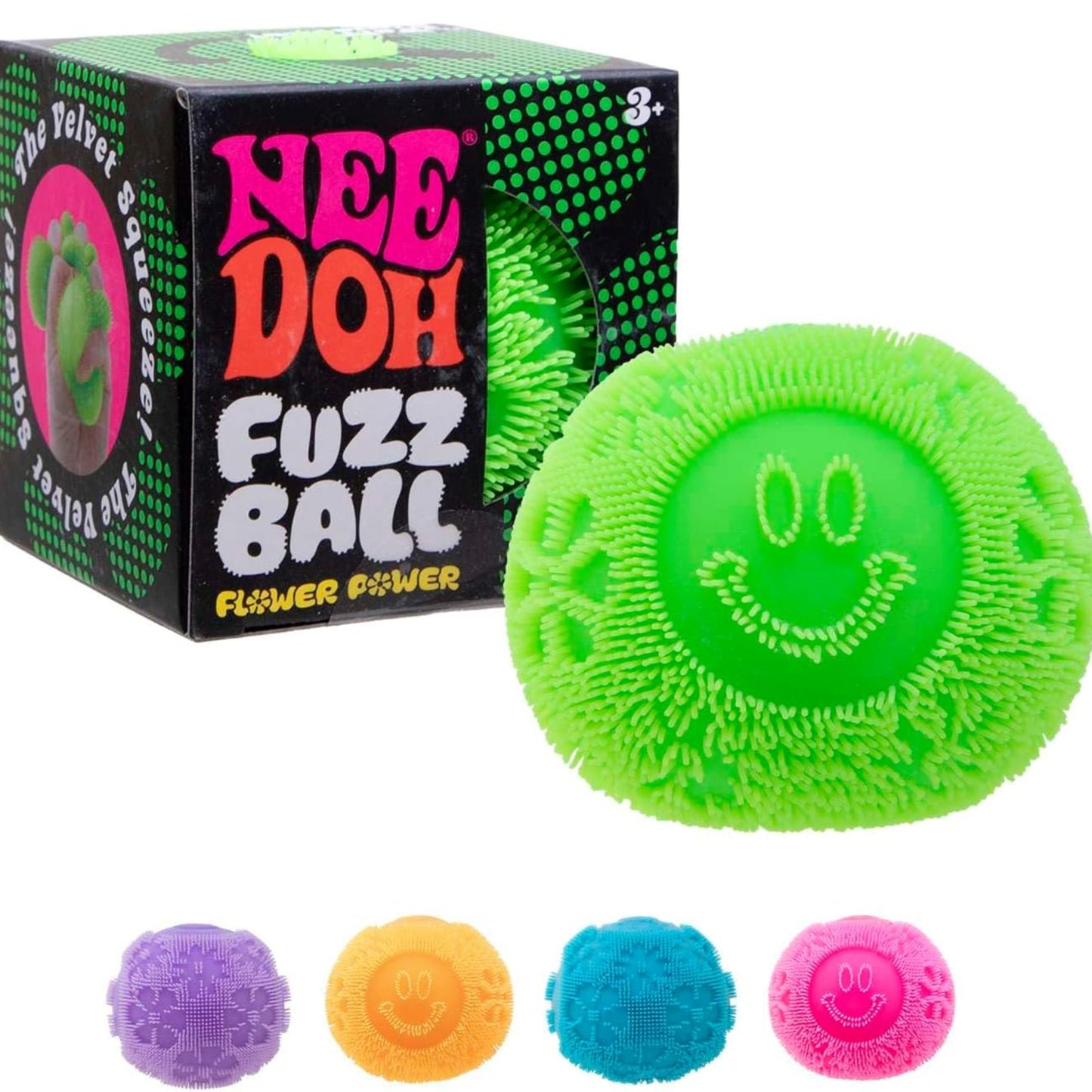 Needoh Fuzz Ball Flower Power Fidget Toy