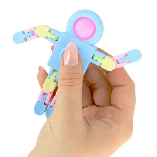 Fidget Robot Pop Spinner Clicky Track Stress Relief Toy
