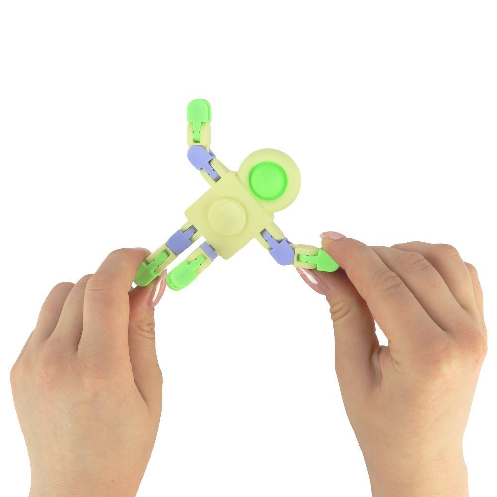 Fidget Robot Pop Spinner Clicky Track Stress Relief Toy