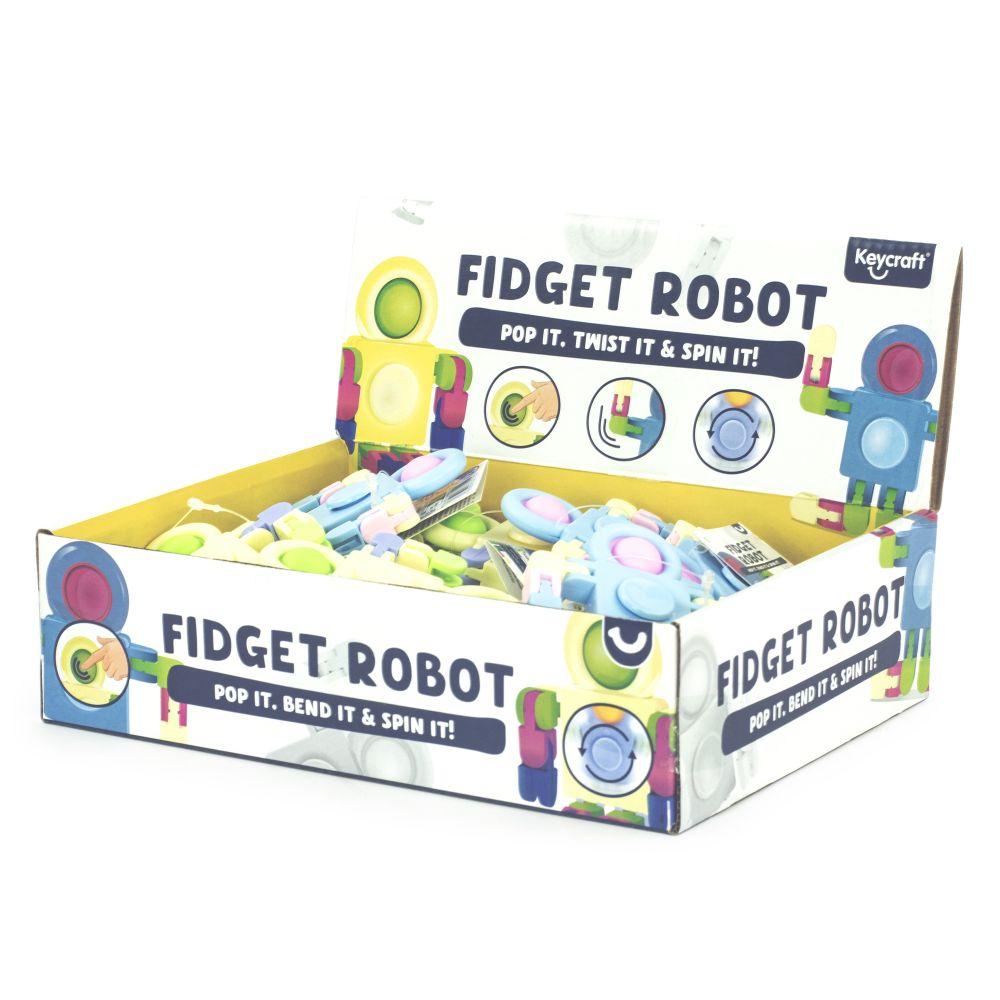 Fidget Robot Pop Spinner Clicky Track Stress Relief Toy
