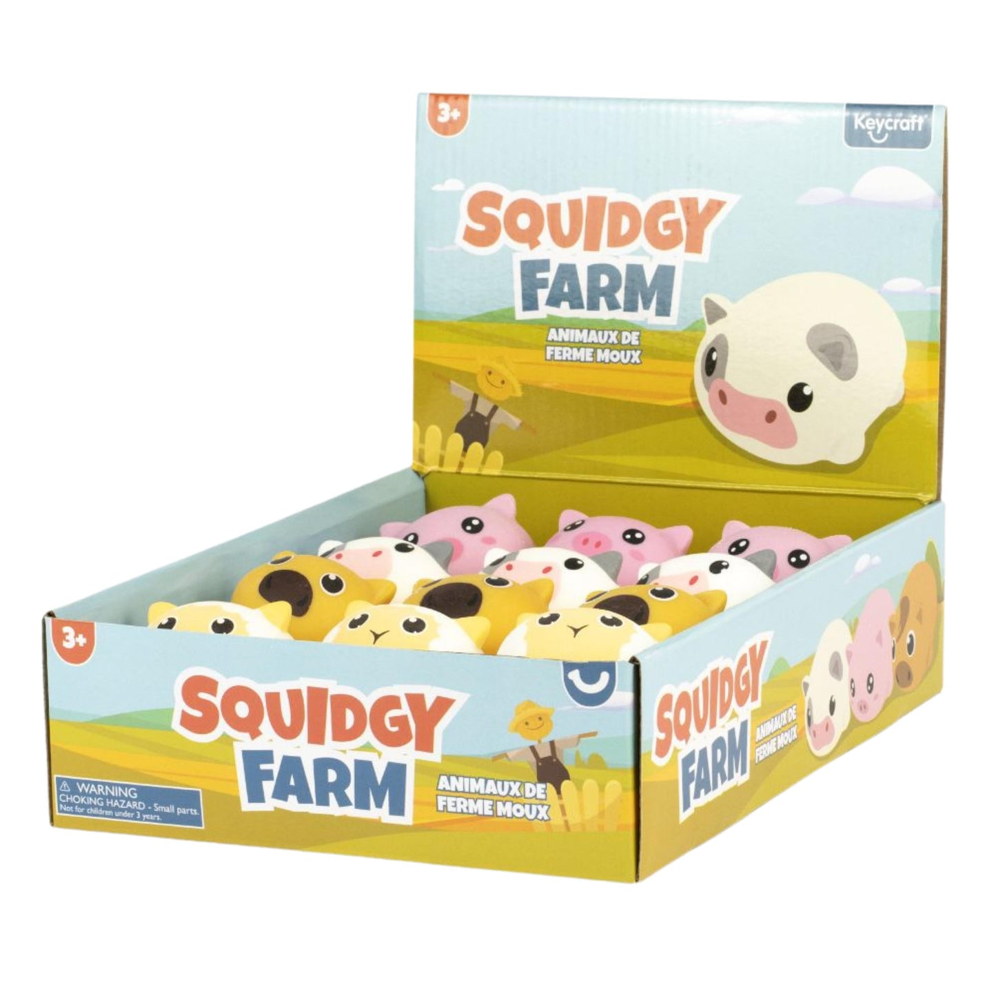 Squidgy Farm Animals Stress Relief Toy
