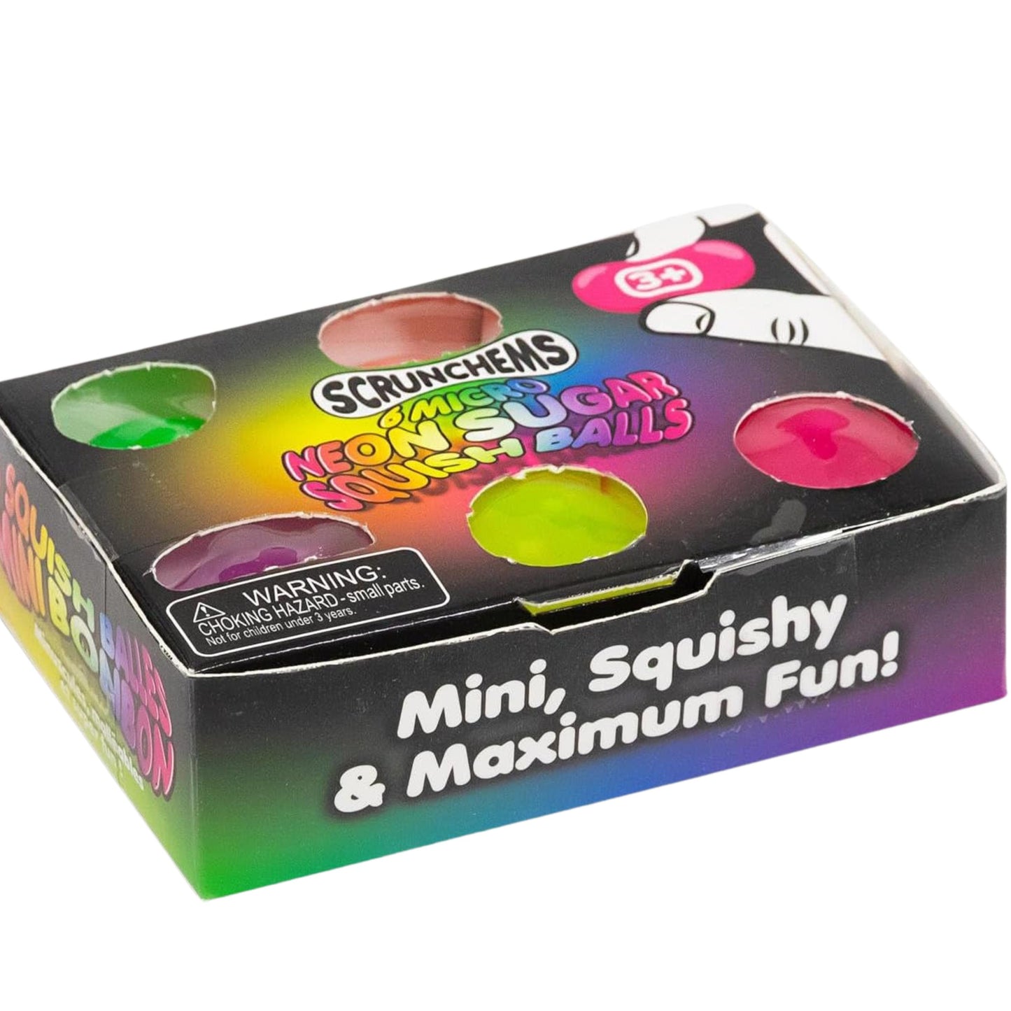 Scrunchems Micro Sugar Squish Balls Pack of 6 Stress Relief Toys Autism Toys
