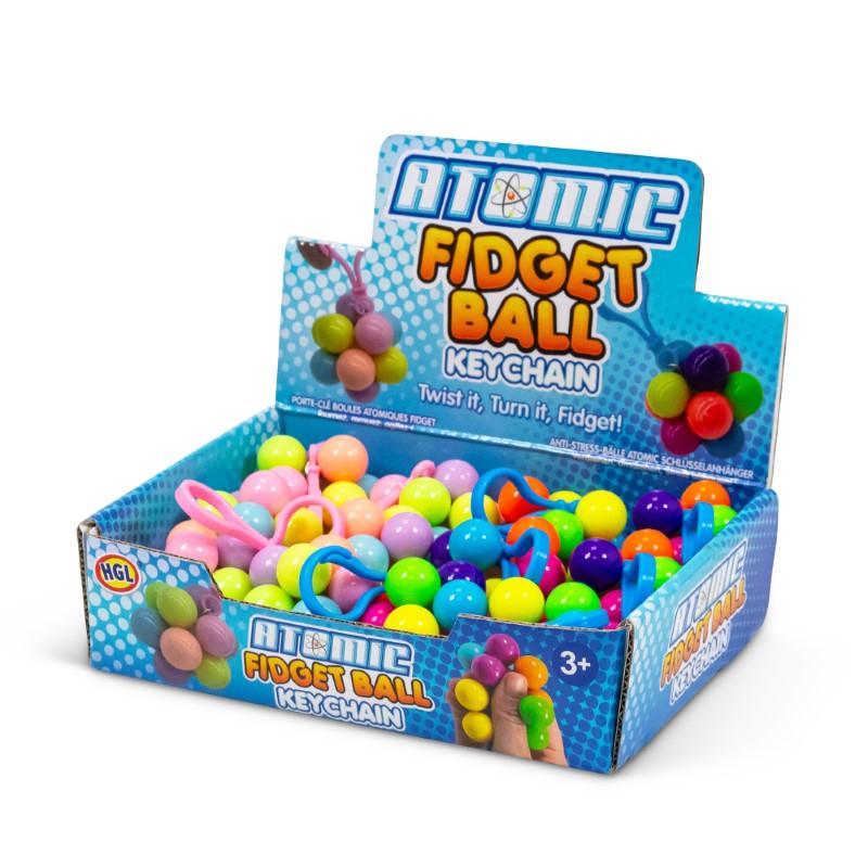 Atomic DNA Fidget Ball Keyring - Sensory Anxiety Toy ADHD Fidget Toy Autism Toys