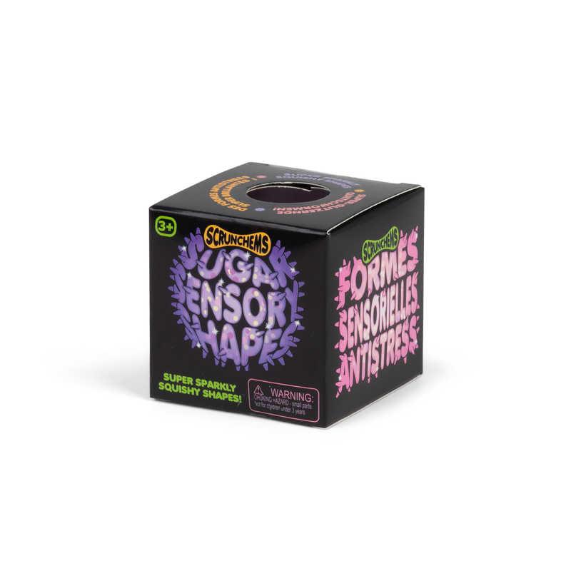 Scrunchems Sensory Sugar Shapes - Glittery Maltose Filled Sensory Fidget Toy – Squishy Stress Relief for Autism, ADHD & Anxiety Toy.