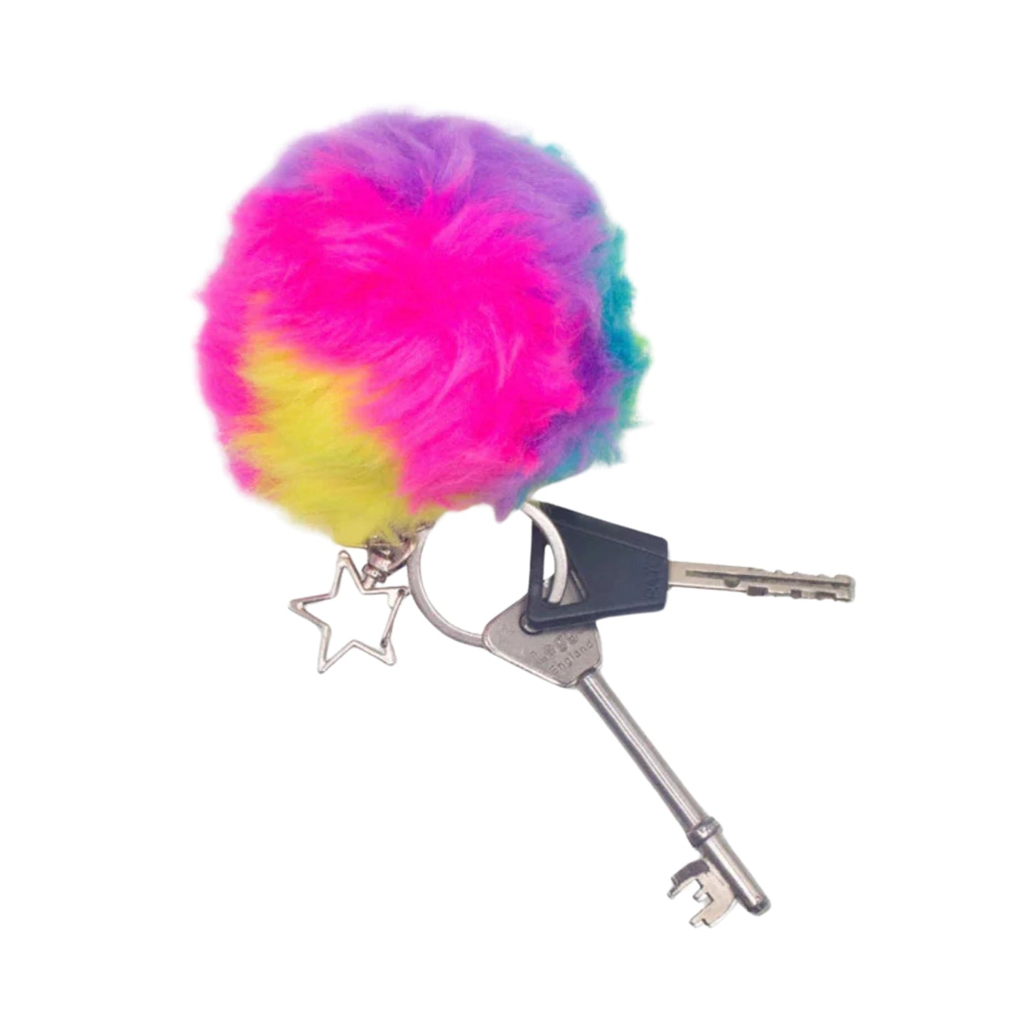 Scrunchems Furry Squish Ball Keychain