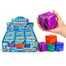 Jumbo Marble Sugar Cube Squishy