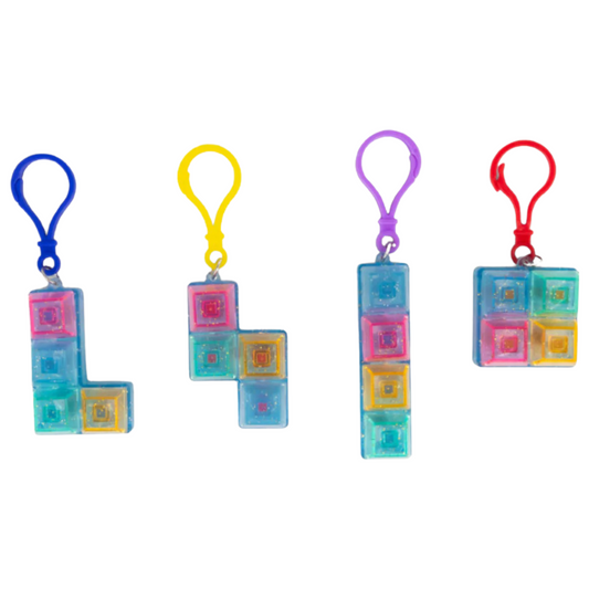 Glitter Clicker Keyboard Keychain