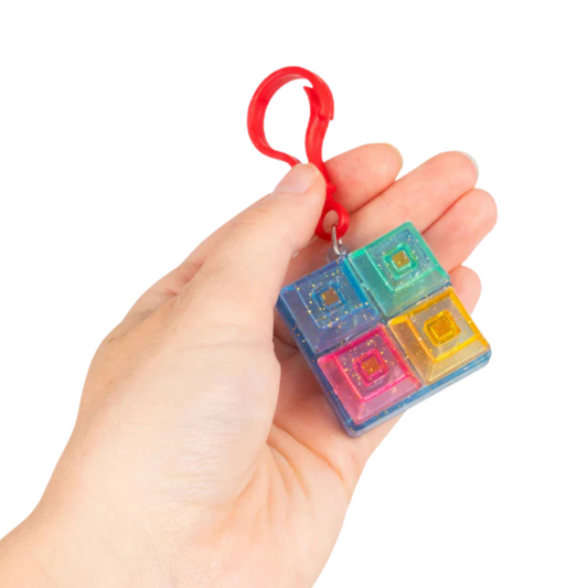 Glitter Clicker Keyboard Keychain