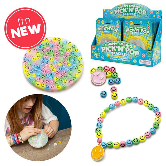 Picky Pad Anxiety Toy Happy Smiling Pick N Pop Bracelet