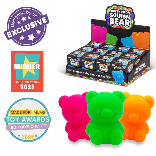 Scrunchems Fruity Neon Squish Bears Scented