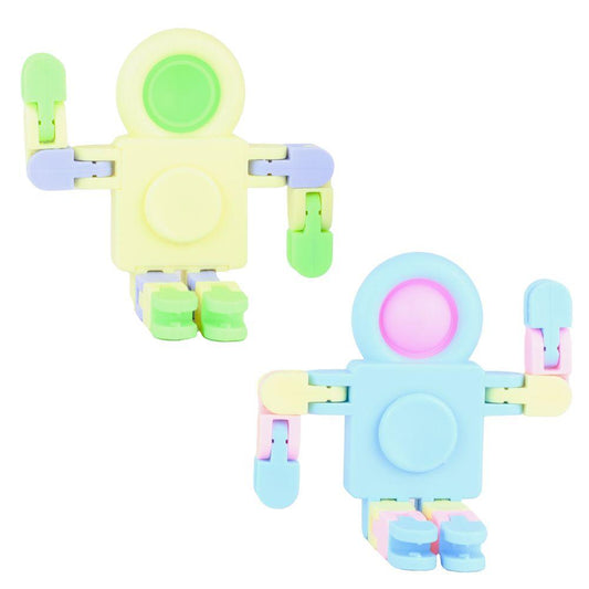 Fidget Robot Pop Spinner Clicky Track Stress Relief Toy