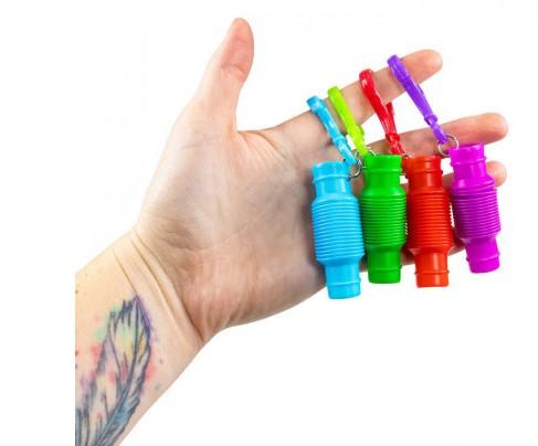Mini Fidget Pop Tubes Keychain Stress Relief Autism Toys
