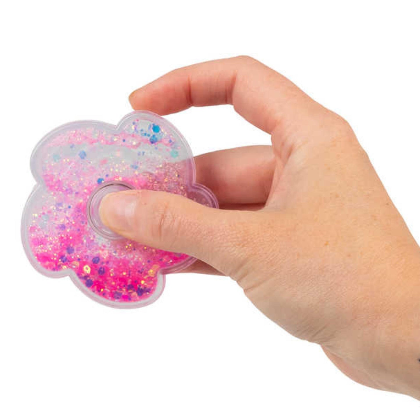 Liquid Glitter Fidget Spinner Stress Relief Toy