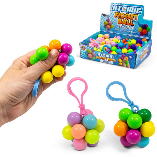 Atomic DNA Fidget Ball Keyring - Sensory Anxiety Toy ADHD Fidget Toy Autism Toys