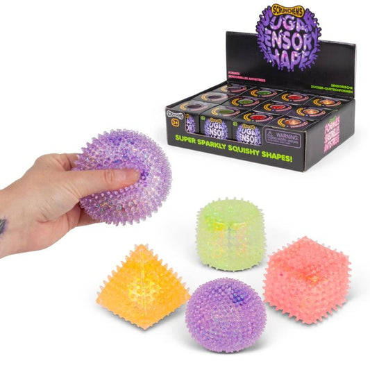 Scrunchems Sensory Sugar Shapes - Glittery Maltose Filled Sensory Fidget Toy – Squishy Stress Relief for Autism, ADHD & Anxiety Toy.