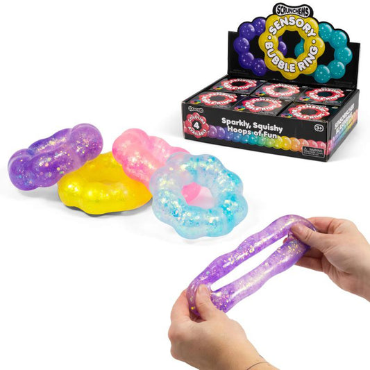 Scrunchems Sensory Bubble Ring - Sugar Filled Anxiety Toy Maltose Autism Toys ADHD Fidget Toy Stress Ball.