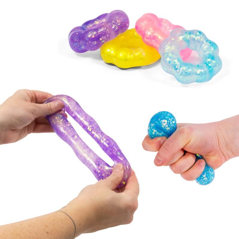 Scrunchems Sensory Bubble Ring - Sugar Filled Anxiety Toy Maltose Autism Toys ADHD Fidget Toy Stress Ball.
