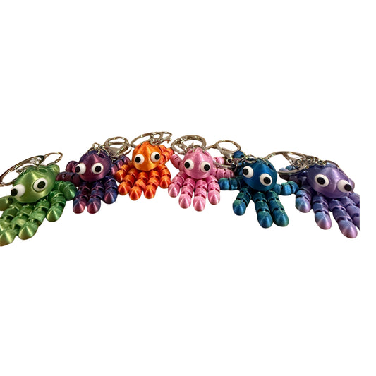 3D Octopus Keyring Keychain Fidget Toy